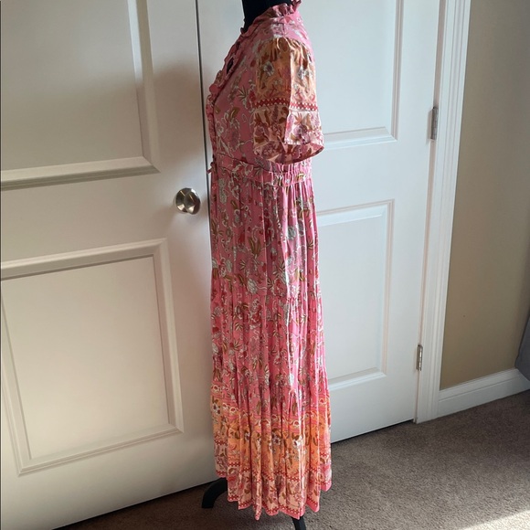 Easel Floral Pink Maxi Dress Size Small - Picture 7 of 11